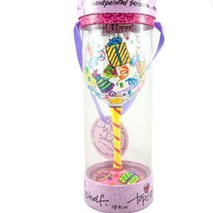 Top Shelf HAPPY BIRTHDAY Wine Glass